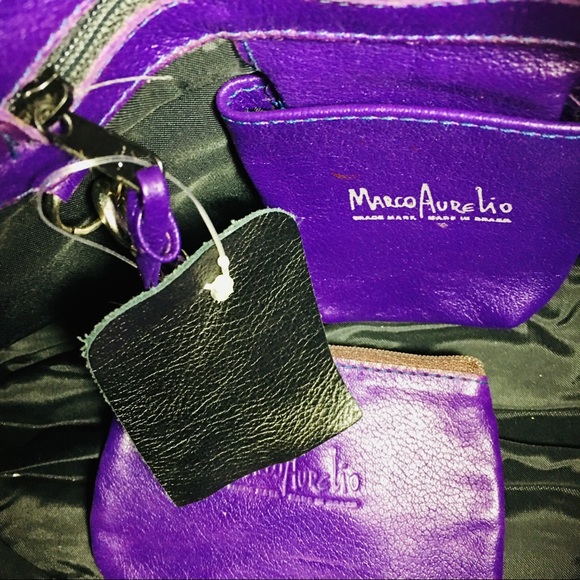 MARCO AURELIO LEATHER SHOULDER BAG - Picture 9 of 10